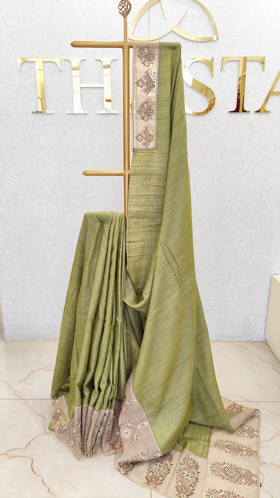 PURE TUSSAR SAREE