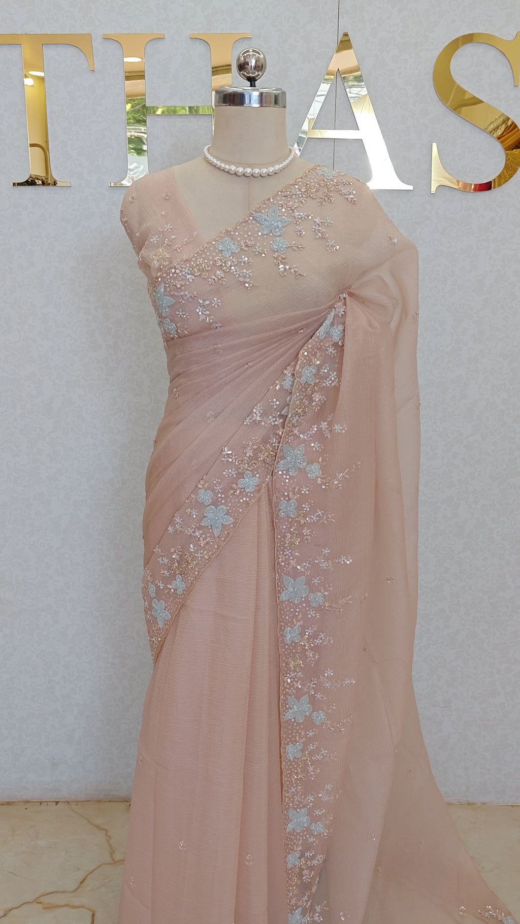 CRUSH ORGANZA SAREE