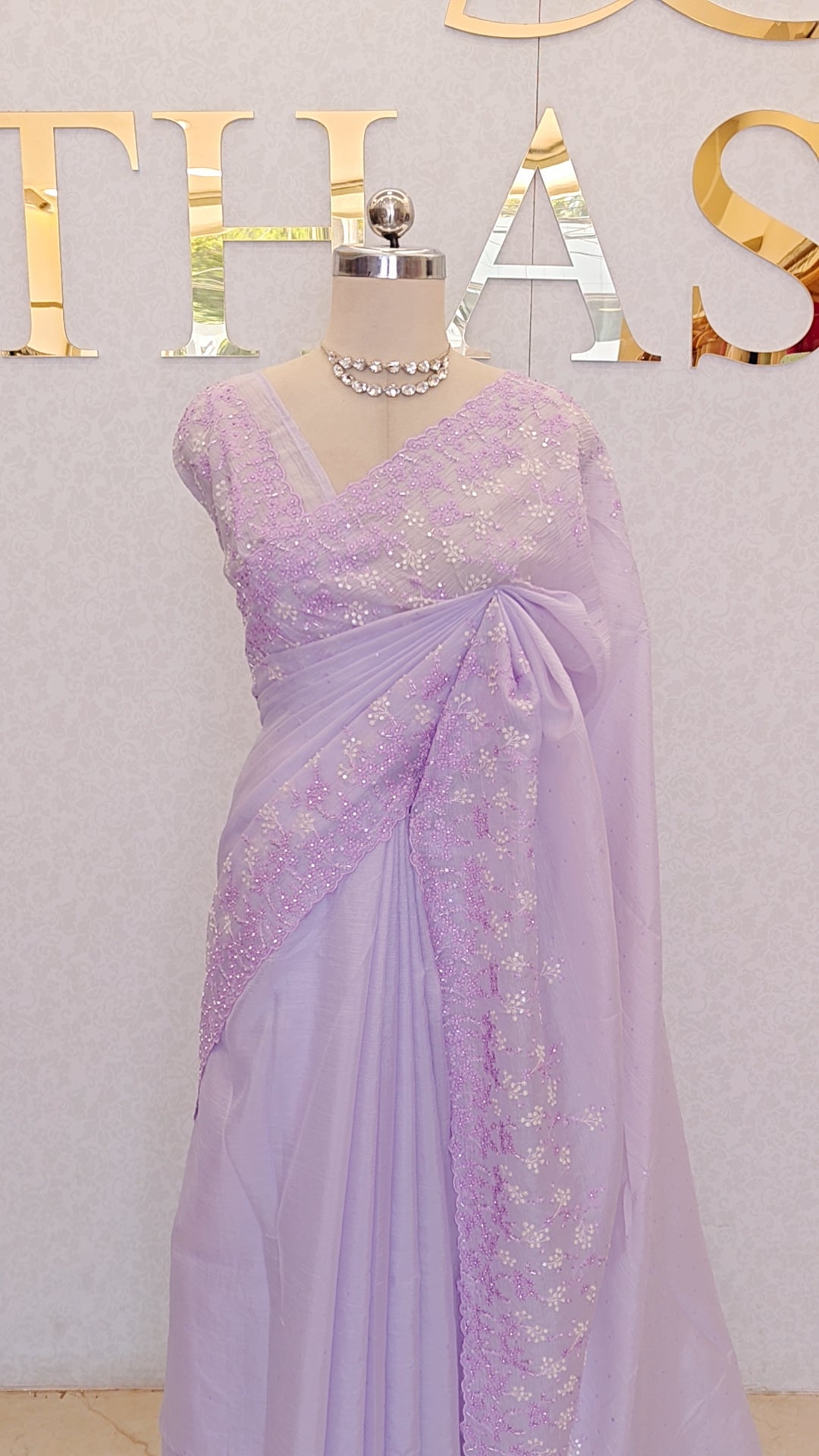 CRUSH ORGANZA SAREE