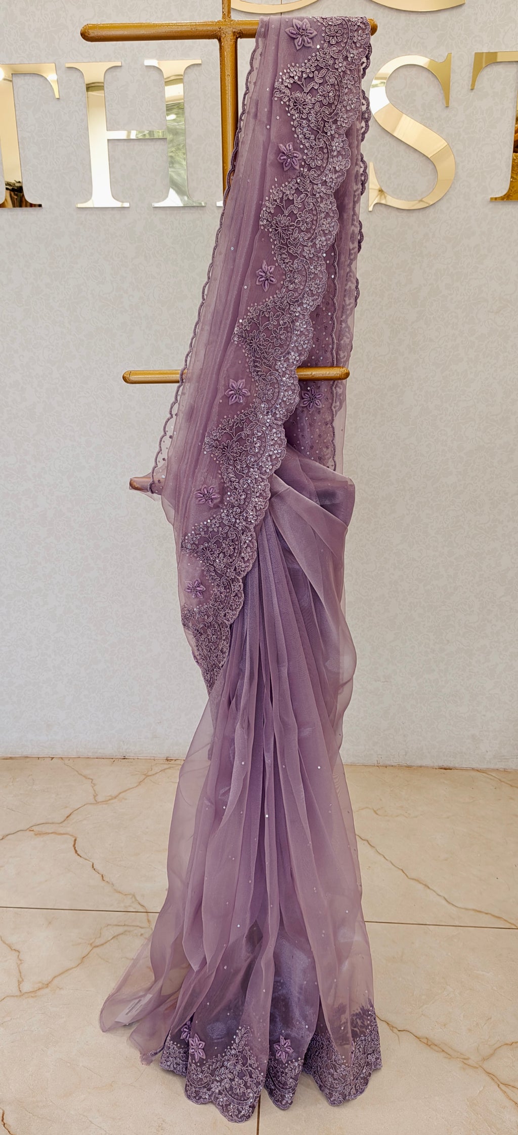 GLASS ORGANZA SAREE