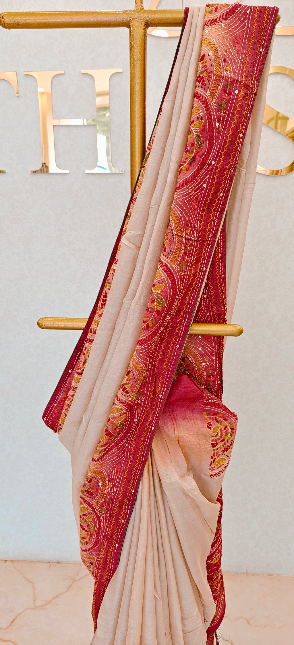 PURE TUSSAR SAREE