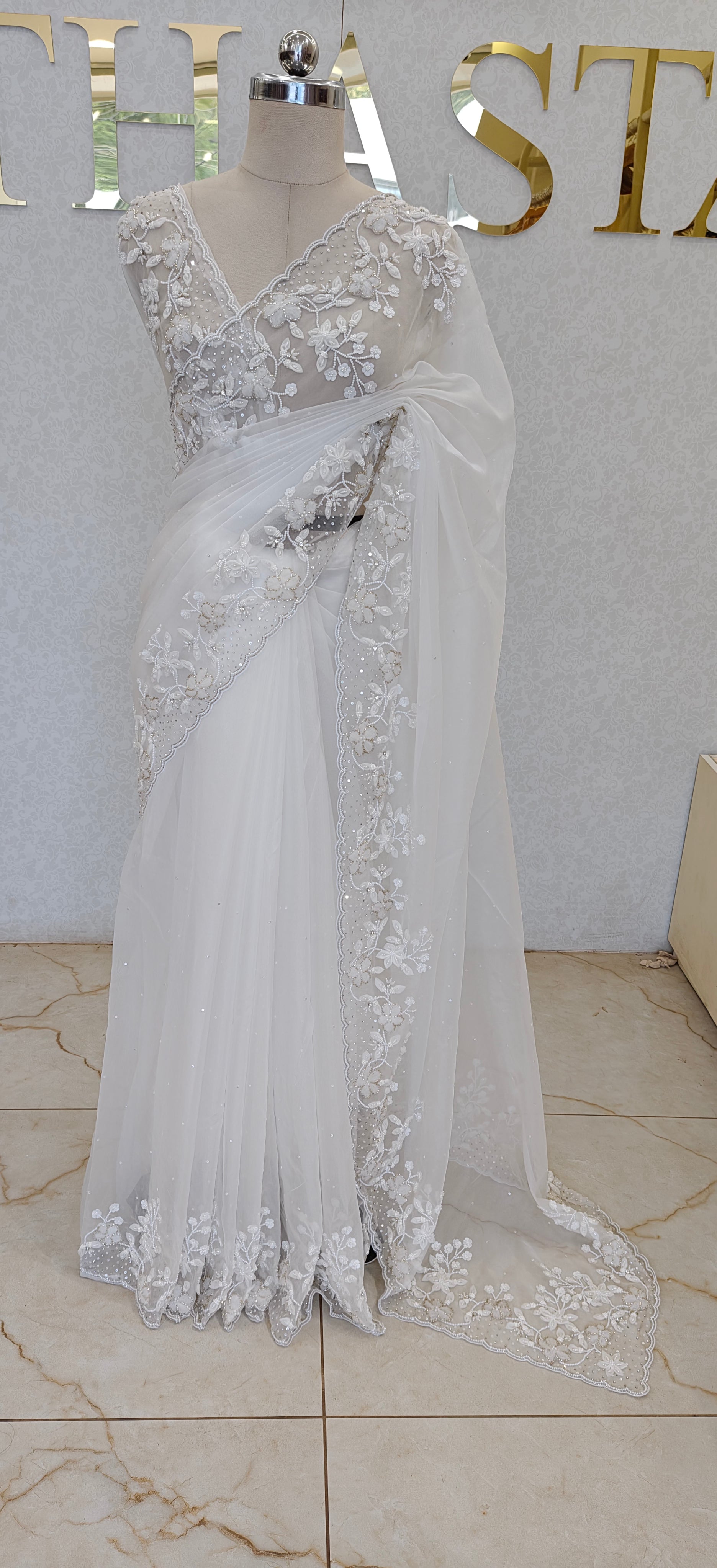 PURE ORGANZA SAREE
