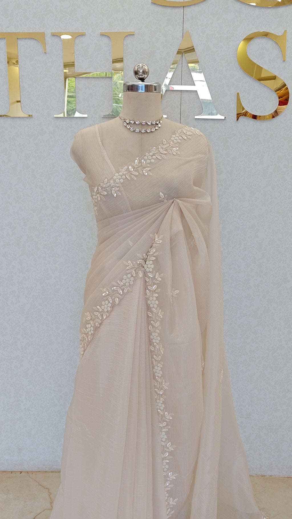 CRUSH ORGANZA SAREE