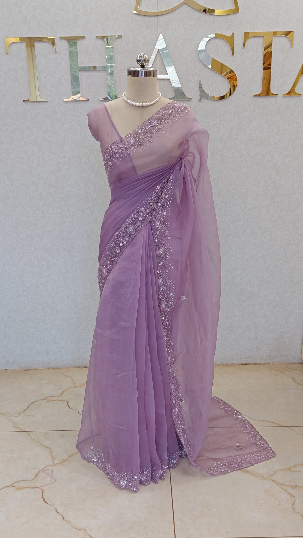 CRUSH ORGANZA SAREE