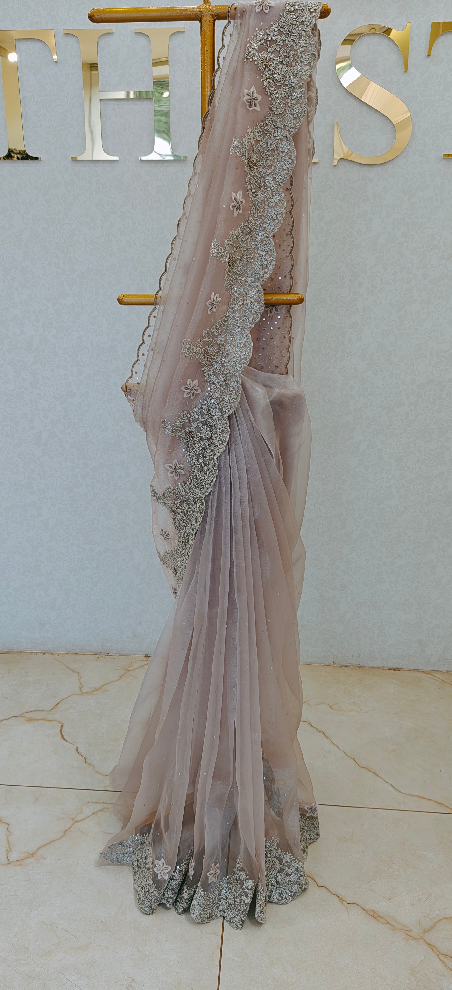 GLASS ORGANZA SAREE