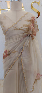 CRUSH ORGANZA SAREE