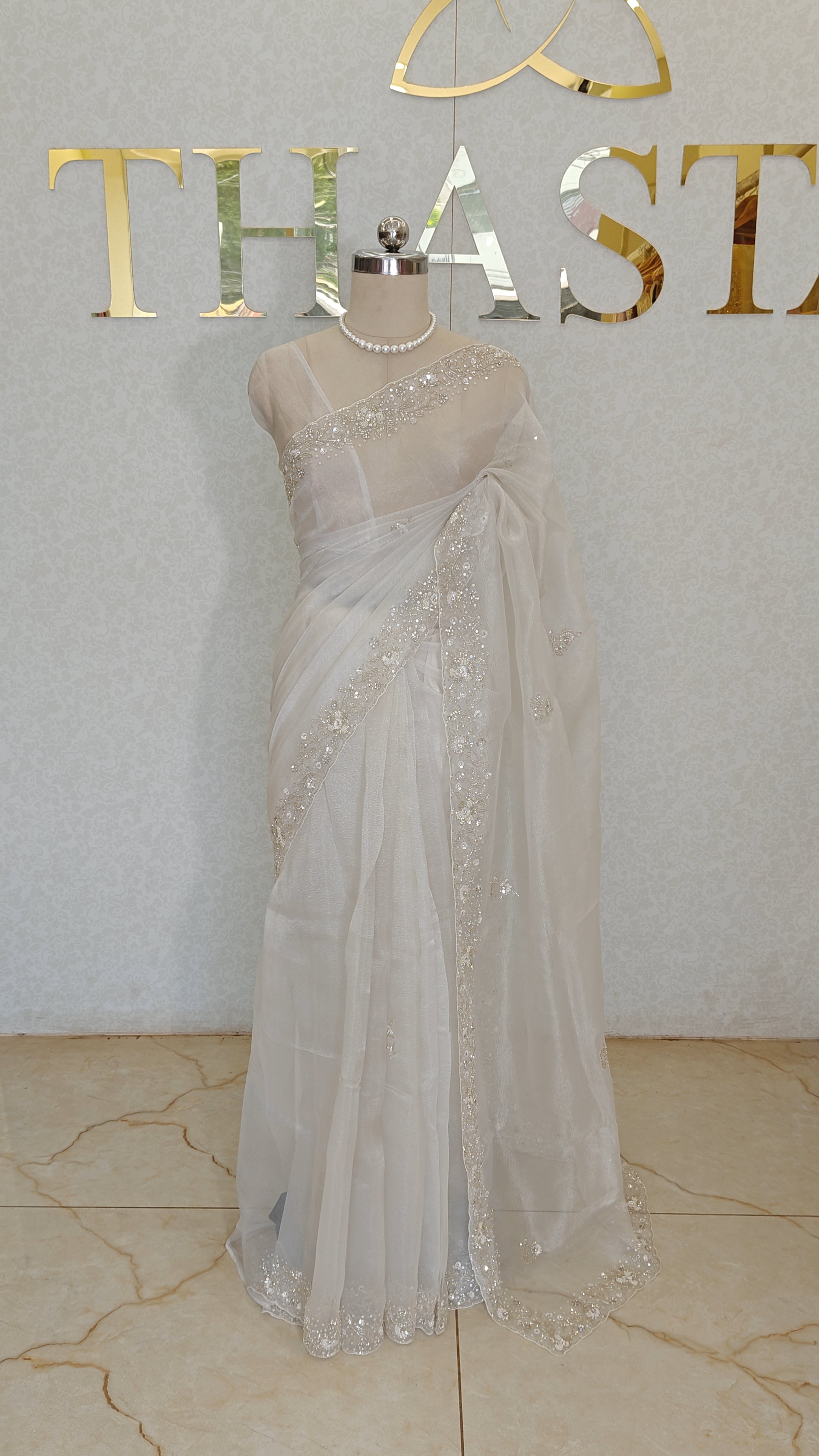 CRUSH ORGANZA SAREE