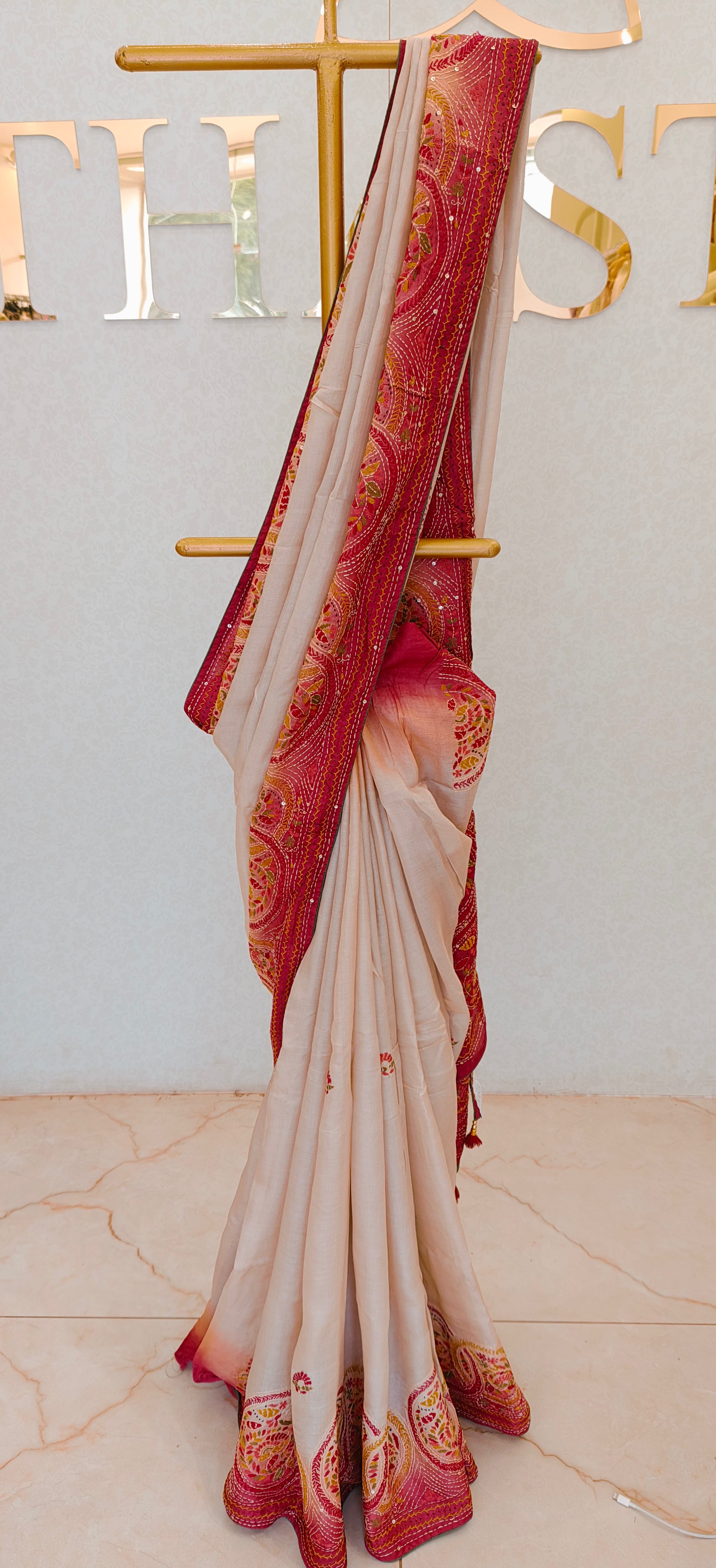 PURE TUSSAR SAREE