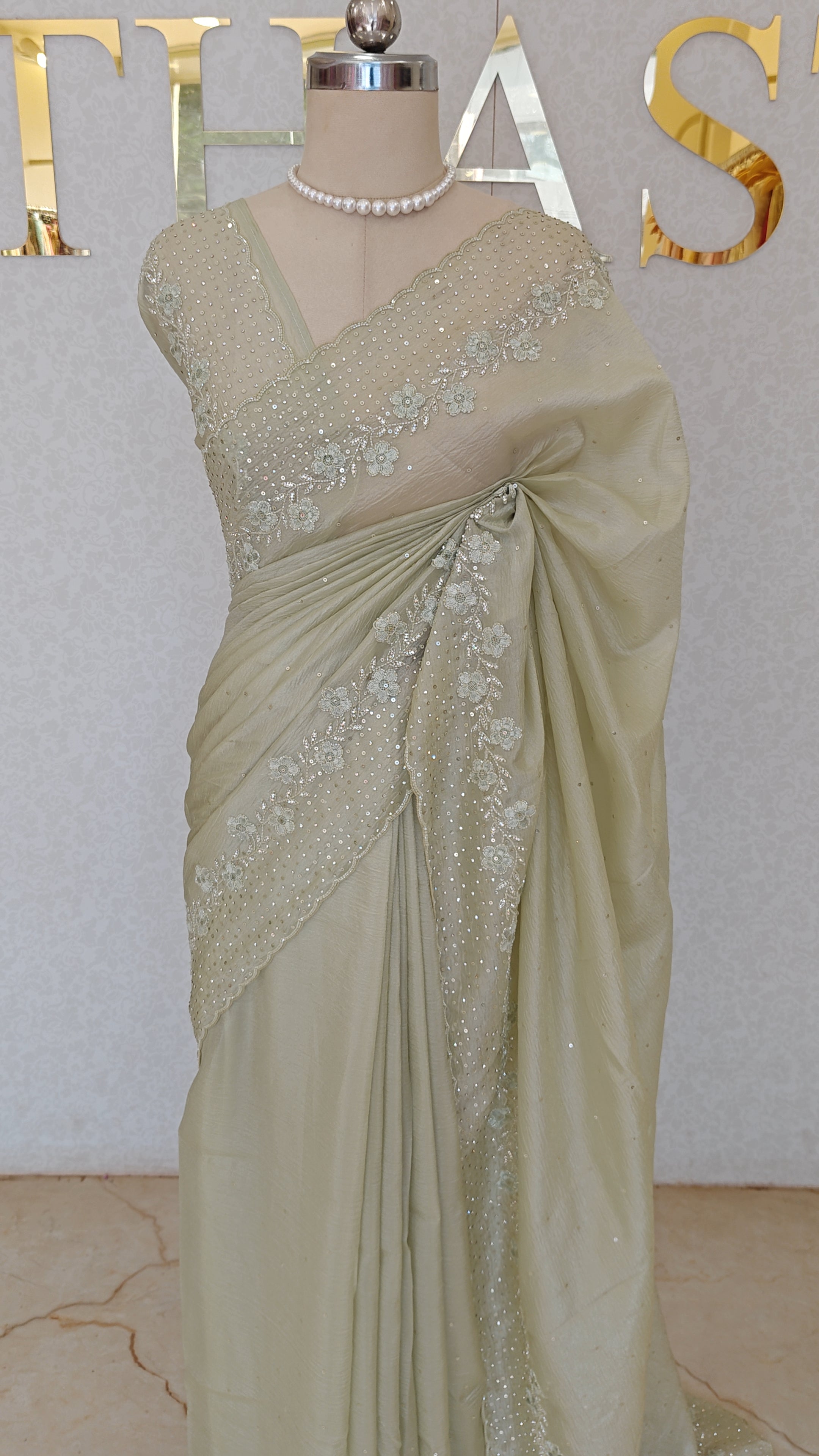 CRUSH ORGANZA SAREE