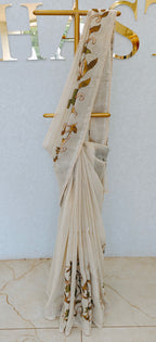 LINEN TISSUE SAREE