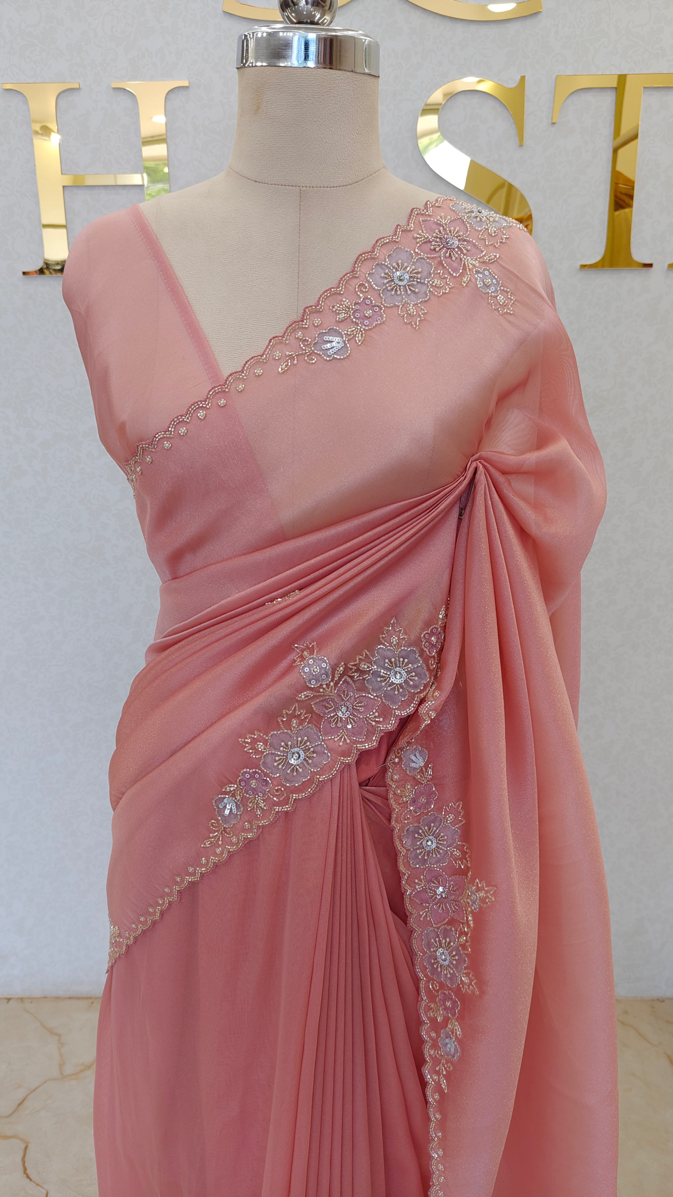 CHANDERI TISSUE SAREE