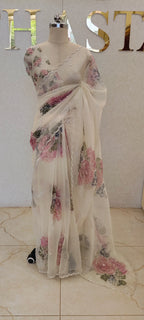 GLASS ORGANZA SAREE