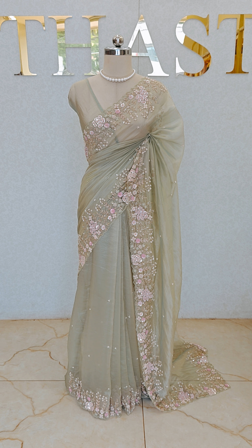 SOFT CRUSH ORGANZA SAREE