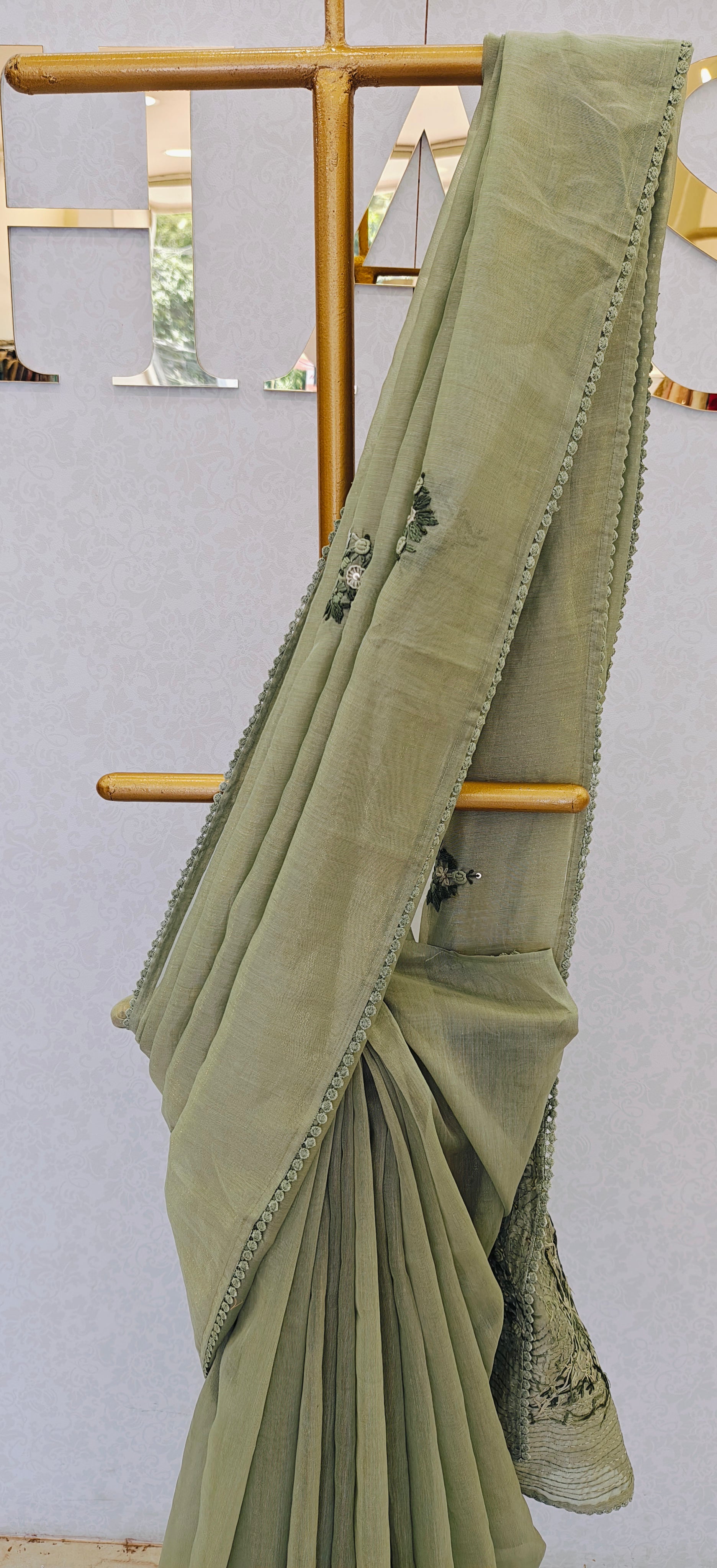 CHANDERI TISSUE SAREE