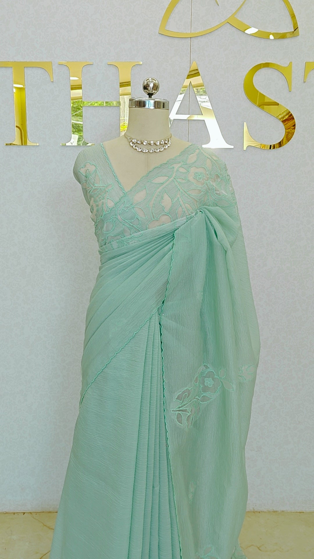 CRUSH ORGANZA SAREE