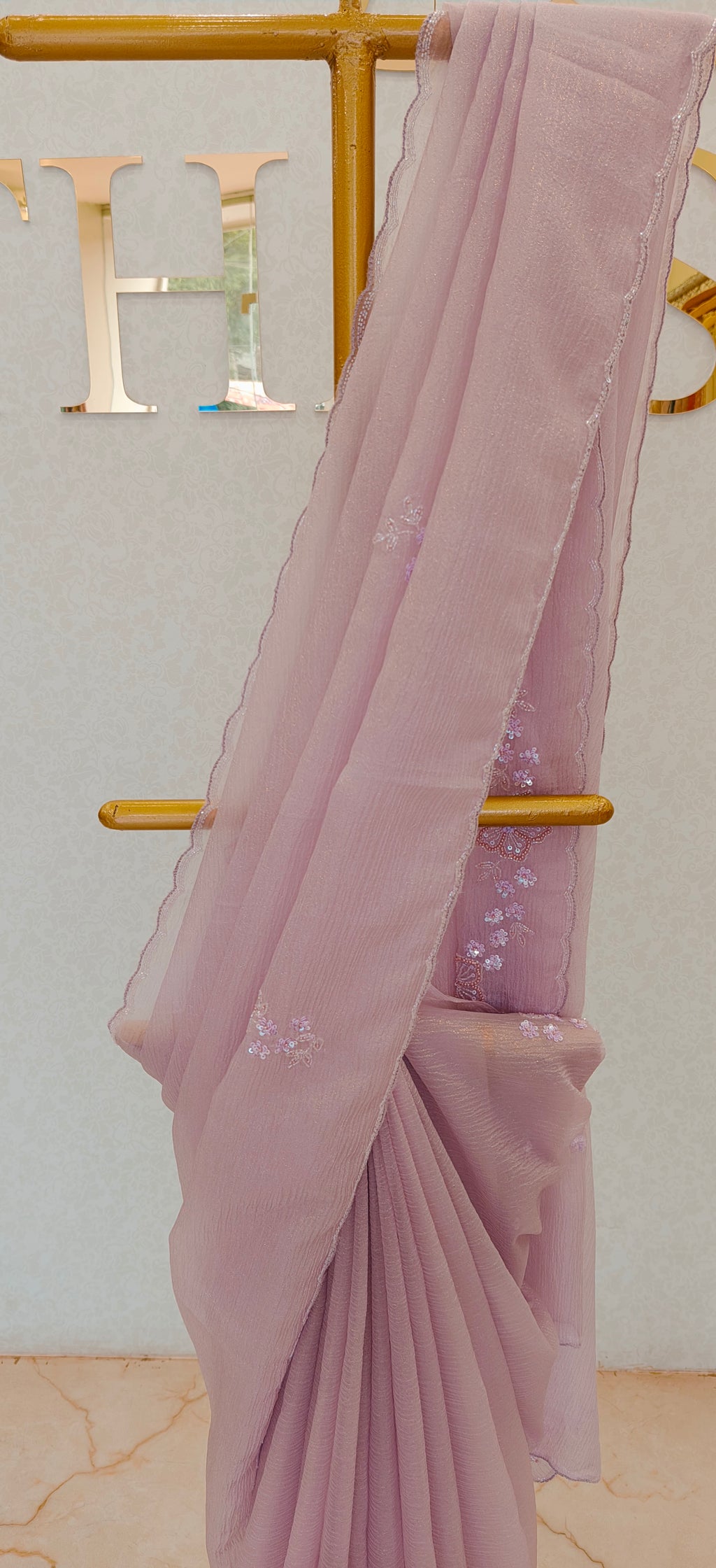 CRUSH ORGANZA SAREE