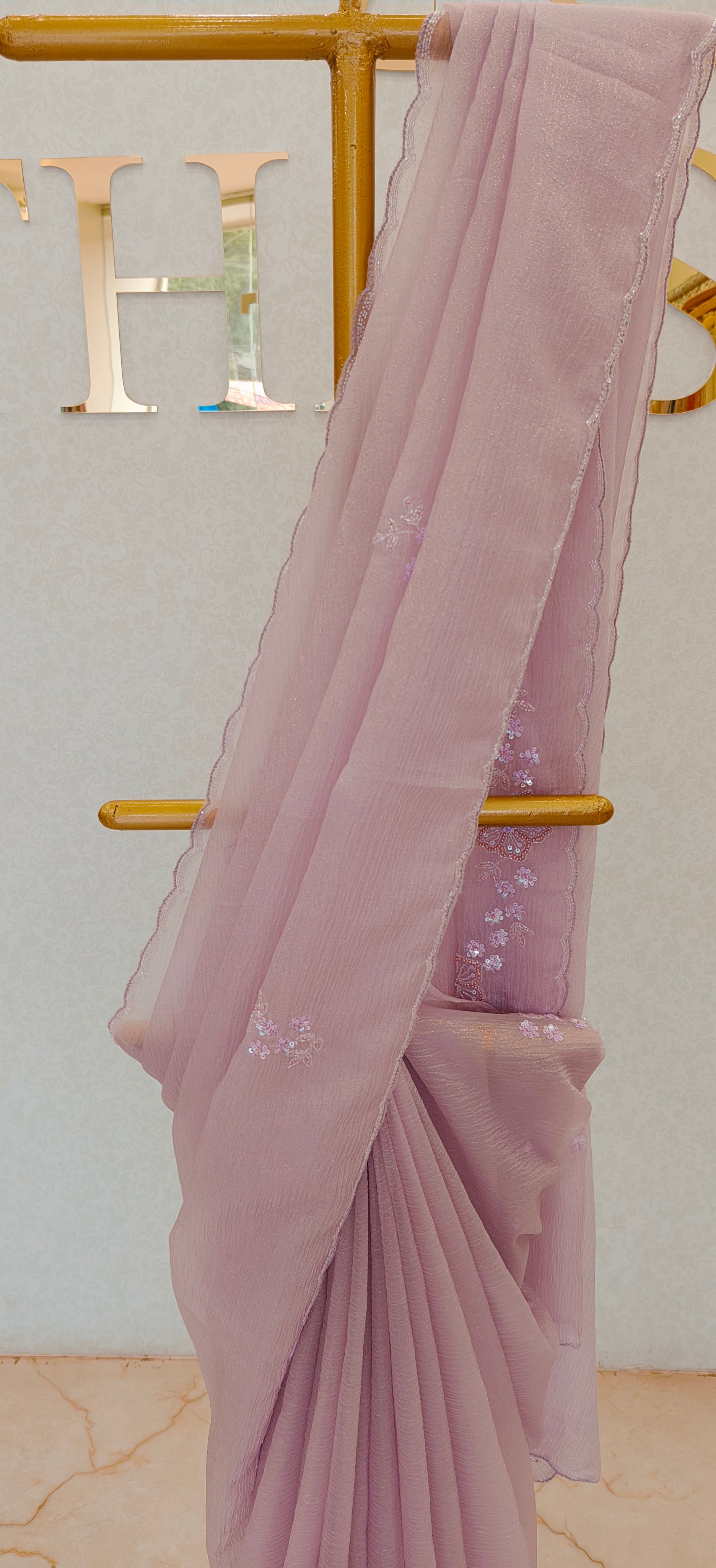 CRUSH ORGANZA SAREE