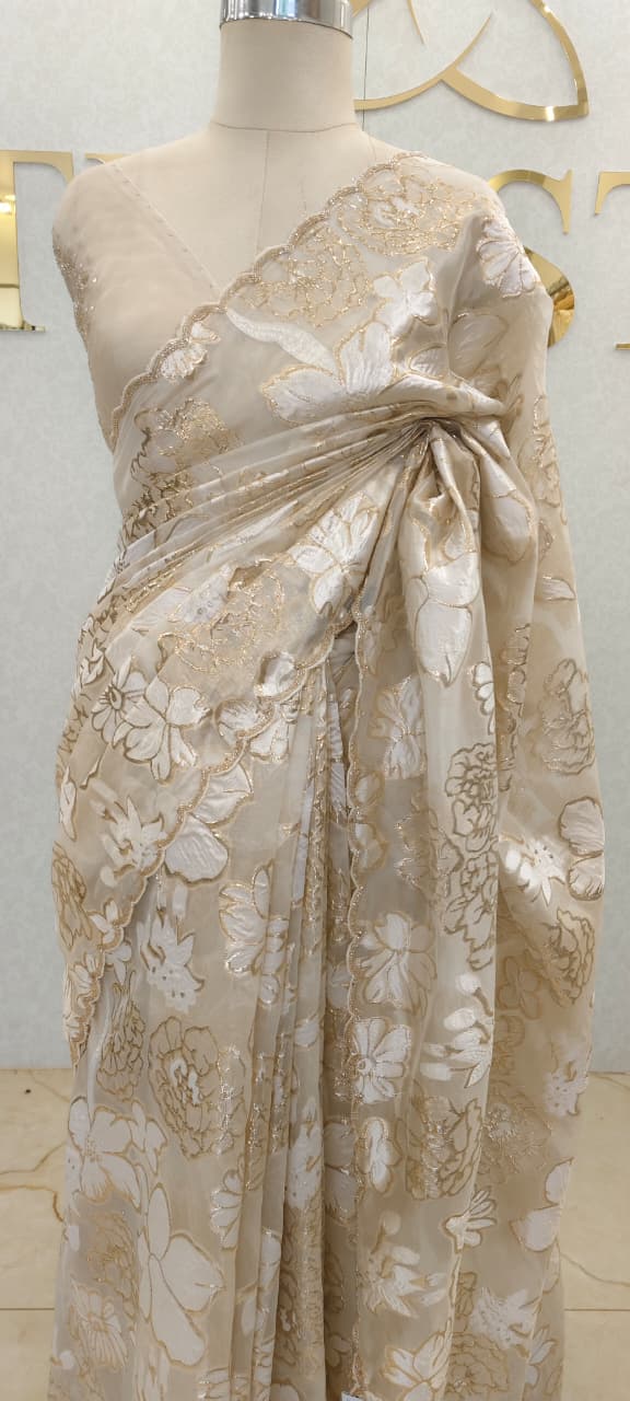 Pure Turkish Organza Saree