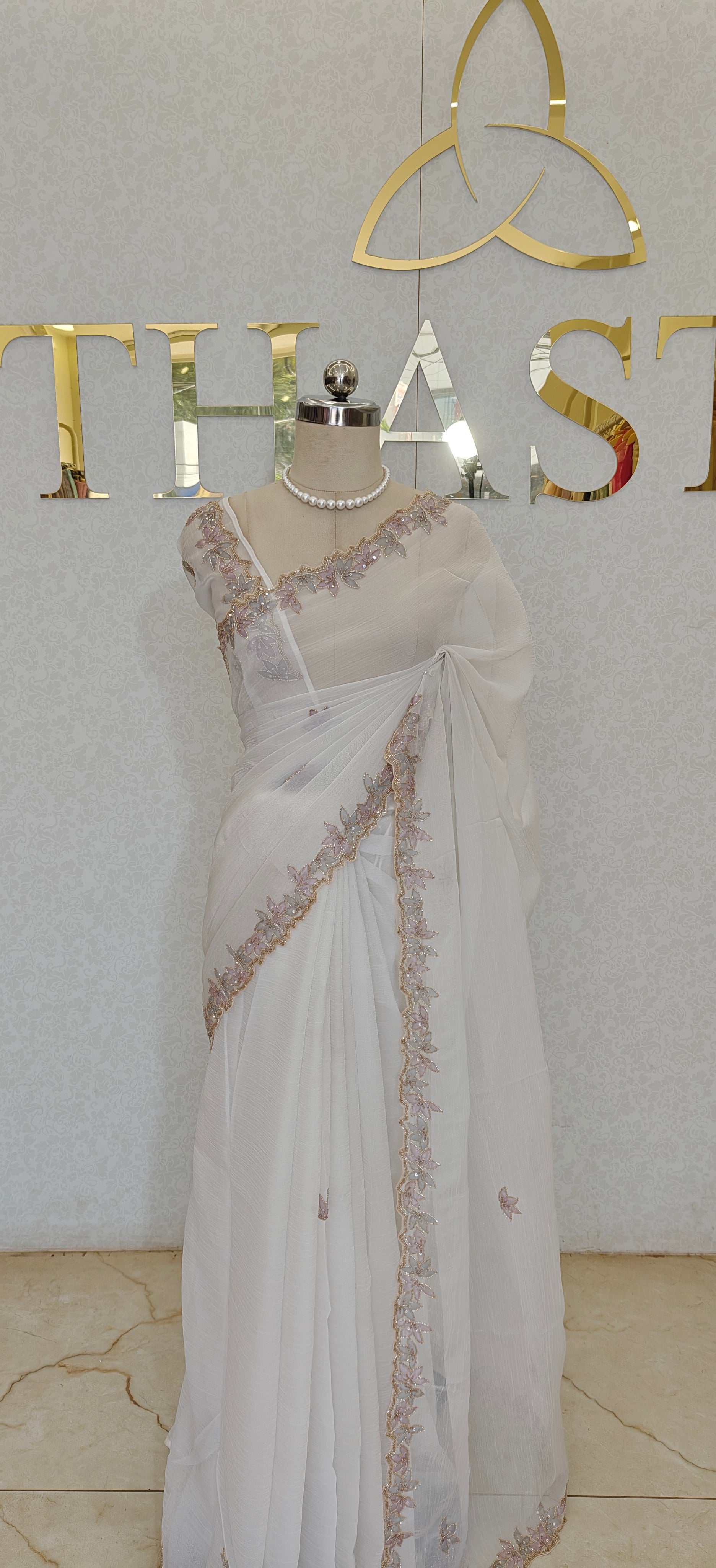 CRUSH ORGANZA SAREE