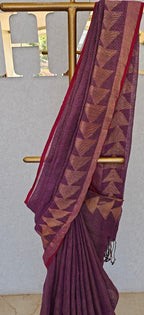 LINEN TISSUE SAREE