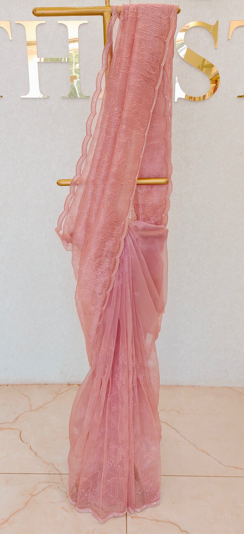 GLASS ORGANZA SAREE