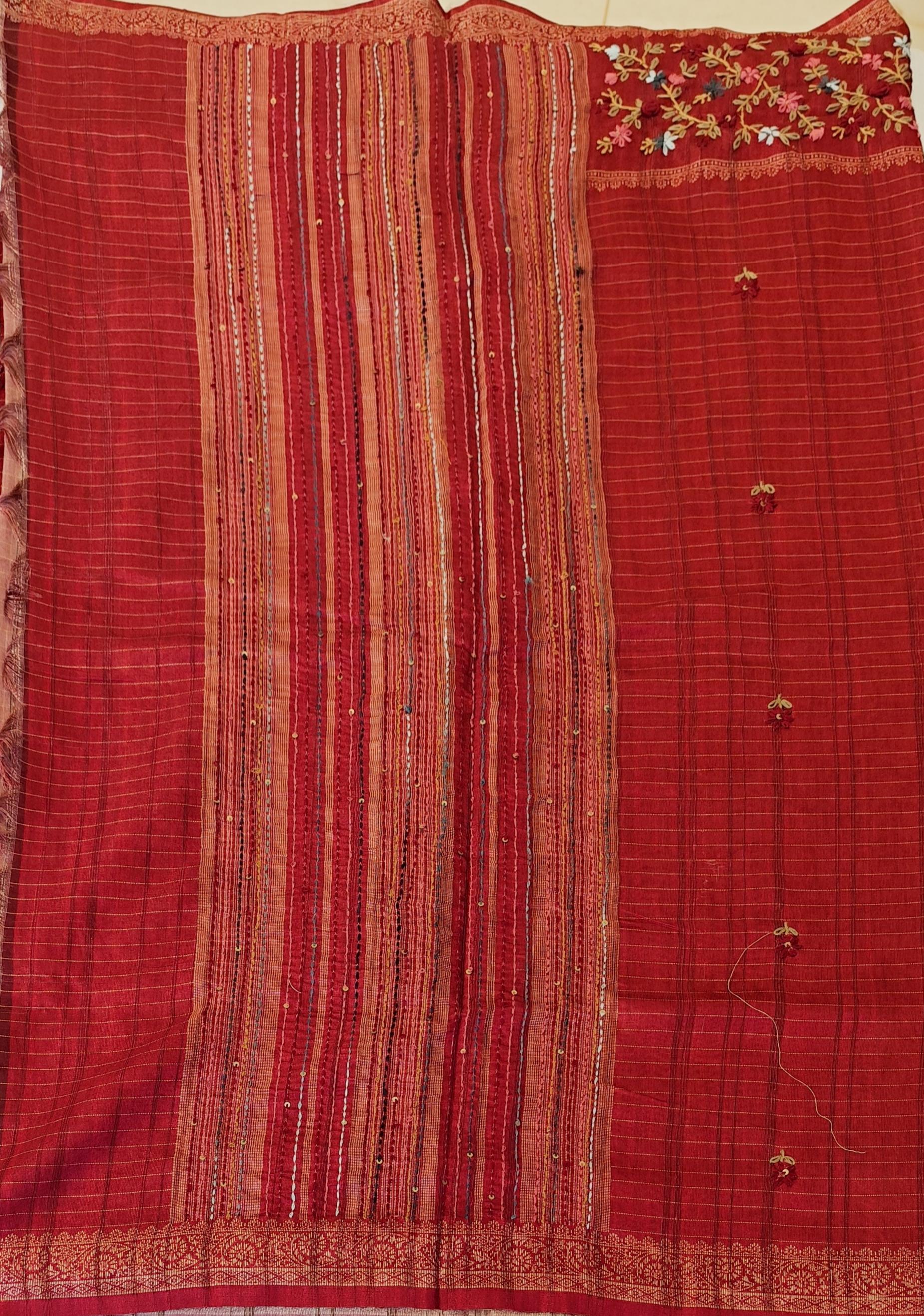 Semi Tussar saree